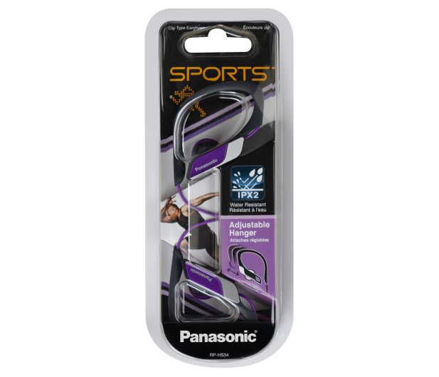 Panasonic SŁUCHAWKI SPORTOWE PANASONIC RP-HS34E-V Fioletowe - 1438736 - zdjęcie 2